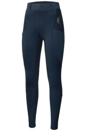 Start Legginsy do jazdy konnej damskie Kensington elastyczne, z pełnym lejem