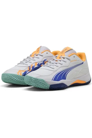 PUMA Buty do padla NOVA Smash White Vivid Blue Heat Fire Black Orange