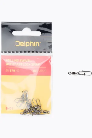 Delphin Krętlik spinningowy Rolling Swivel with Fastlock Snap 10 szt