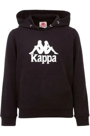 Kappa Taino Kids Hoodie, chłopięca bluza, czarna