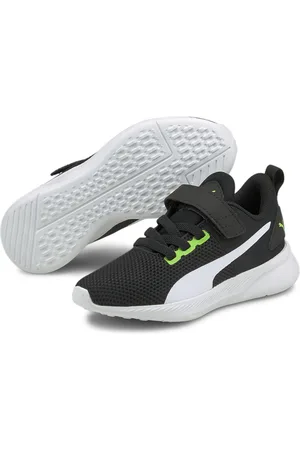 PUMA Dziecięce buty sportowe Flyer Runner V Green Flash White Black