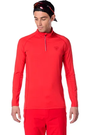 Rossignol Koszulka termoaktywna Classique 1/2 Zip czerwona - L