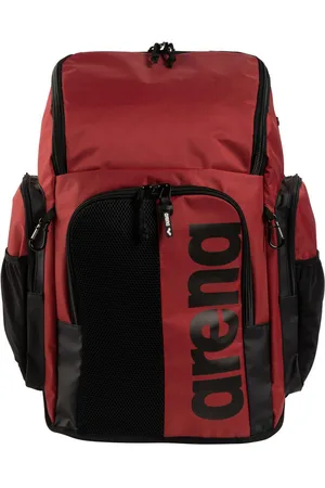 Arena Plecak sportowy Spiky III Backpack 45 Crimson Black + worek na basen