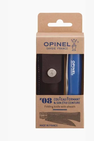 Opinel Nóż składany z rzemieniem i etui Bushwhacker N°08