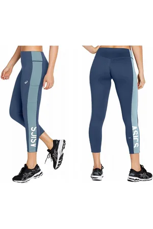 Asics Legginsy sportowe fitness do biegania Sport Logo
