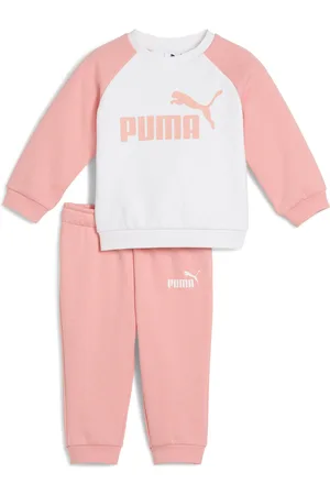 PUMA Zestaw dla małych dzieci Minicats Essentials z raglanową bluzą Pink Fruit