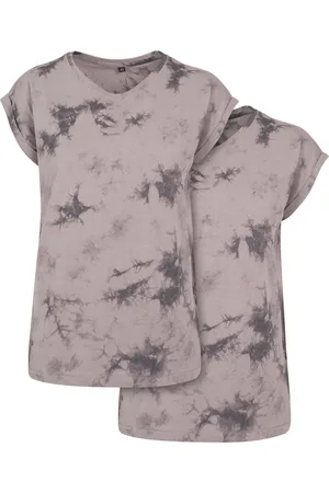 Build Your Brand Koszulka Damska Batik Dye Z Przedłużonym Ramiączkiem