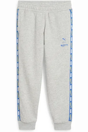 PUMA Dziecięce spodnie dresowe × HOT WHEELS™ Light Gray Heather