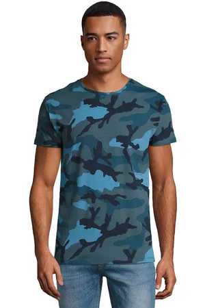 Sols Męska Koszulka Camo