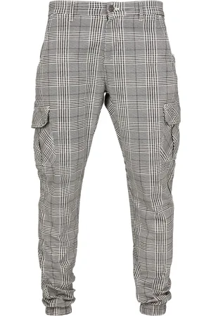 Urban classics Męskie Spodnie Joggingowe Glencheck Z Nadrukiem Na Całej Powierzchni