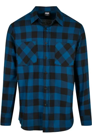Urban classics Flanelowa Koszula Męska W Kratę