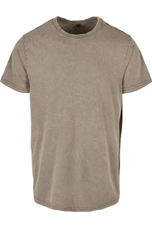 Build Your Brand Koszulka Z Okrągłym Dekoltem Dla Dorosłych Unisex Acid Wash