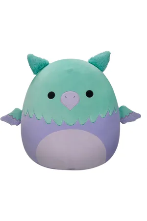SQUISHMALLOWS Zielono-fioletowa gryfica Minerva, 30 cm