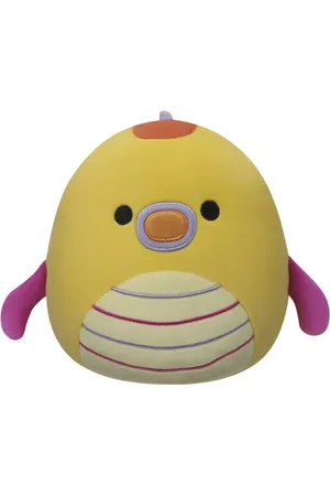 SQUISHMALLOWS Żółty pławikonik z brzuchem w paski Leif, 20 cm