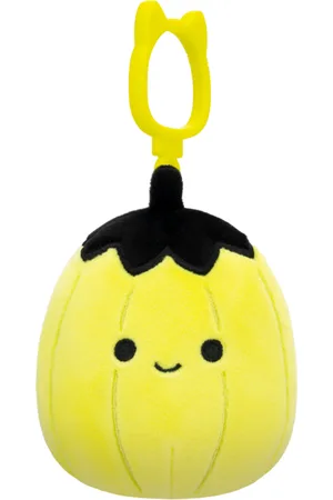 SQUISHMALLOWS Clip-On Neonowolimonkowa dynia z czarną górą Walt, 9 cm