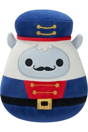 SQUISHMALLOWS Biały Yeti w niebieskim stroju dziadka do orzechów Yuri, 20 cm