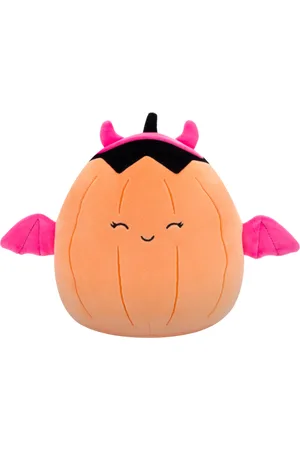 SQUISHMALLOWS Pastelowopomarańczowa dynia w różowym stroju diabła Margie, 20 cm