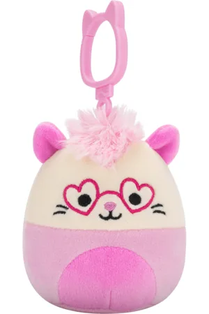 SQUISHMALLOWS Przypinany różowy opos Chambless, 9 cm