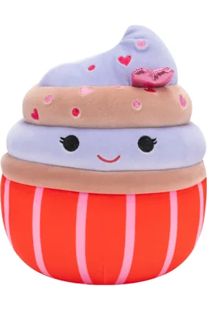 SQUISHMALLOWS Czekoladowa babeczka Tess z polewą i posypką, 20 cm