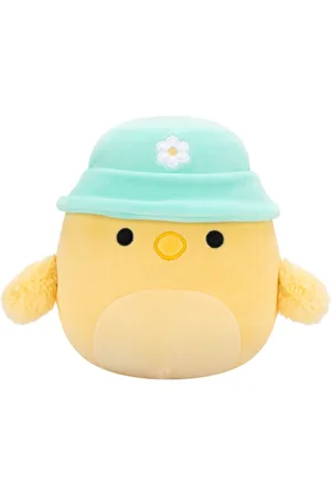SQUISHMALLOWS Żółty kurczak z miętowym kapeluszem Triston, 20 cm