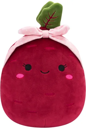 SQUISHMALLOWS Fioletowa buraczyca z różową opaską Claudia, 20 cm