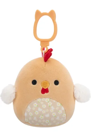 SQUISHMALLOWS Przypinka brązowy kogut z kwiatowym brzuchem Rutie, 9 cm