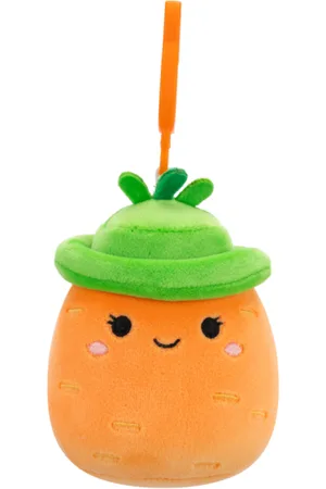 SQUISHMALLOWS Przypinka pomarańczowa marchewka w kapeluszu Caroleena, 9 cm