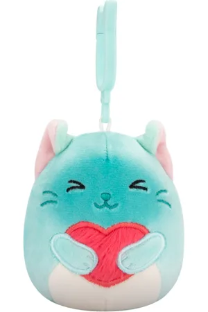 SQUISHMALLOWS Przypinana jasnozielona kotka syjamska Sigrid, 9 cm