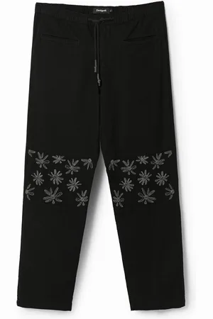 Desigual Spodnie z kwiatami