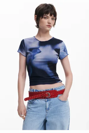 Desigual Koszulka z krótkim rękawem z nadrukiem pocałunku