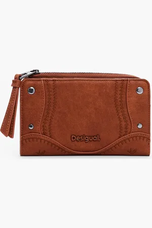 Desigual Haftowany portfel z ćwiekami