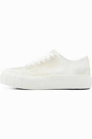 Desigual Sneakersy z przezroczystą cholewką na platformie