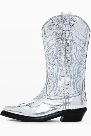 Desigual Metalizowany kowbojski but