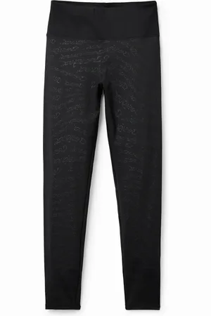 Desigual Legginsy sportowe z logo