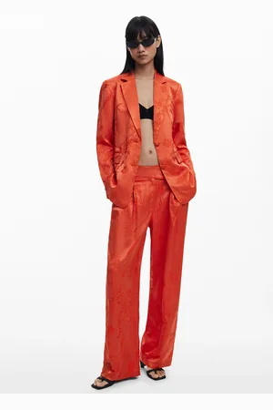 Desigual Embroidered plain long pants