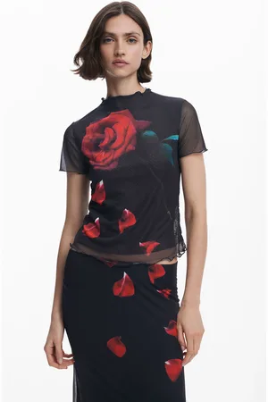 Desigual Koszulka flor Tyler McGillivary