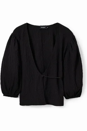 Desigual Bluzka kopertowa faktura
