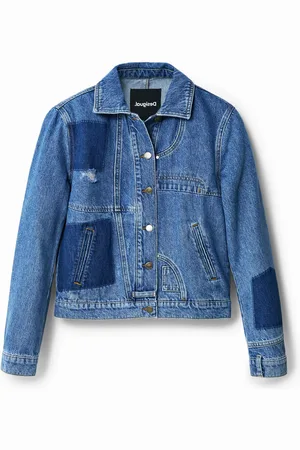 Desigual Patchworkowa kurtka dżinsowa