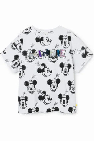 Desigual Koszulka Myszka Minnie i dwustronne cekiny