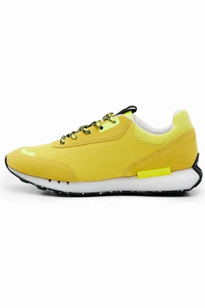 Desigual Sneakersy runner z gumowanym wykończeniem