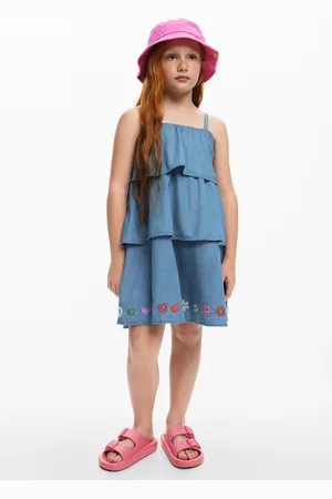 Desigual Krótka sukienka z falbanami