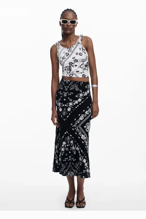 Desigual Czarna spódnica bandana