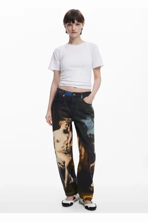Desigual Baggy jeans barokowe