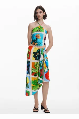 Desigual Top z węzłem pocztówki Tyler McGillivary