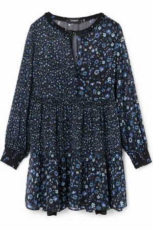 Desigual Sukienka krótka szyfon kwiaty