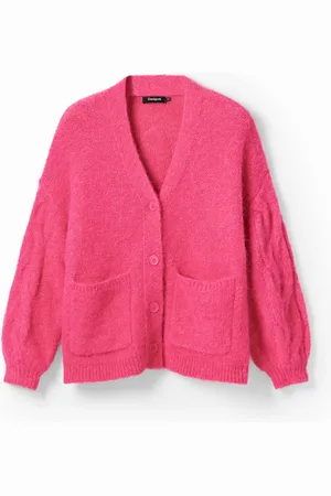 Desigual Kardigan oversize ze stokrotką