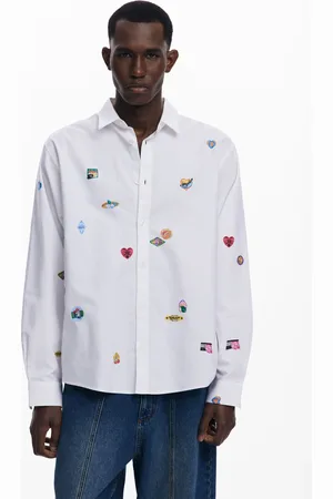 Desigual Koszula z długim rękawem z wzorami