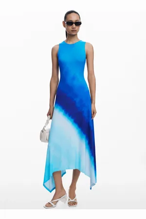 Desigual Marszczona sukienka tie-dye