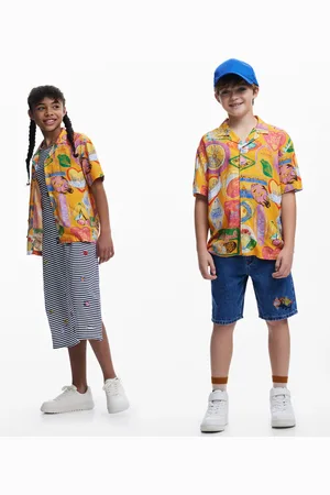 Desigual Koszula z krótkim rękawem z nadrukami