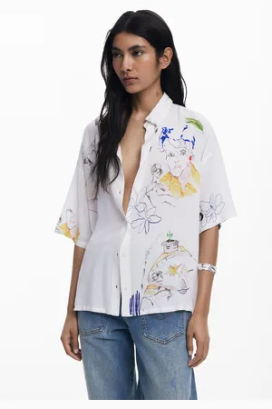 Desigual Koszula z krótkim rękawem z twarzami